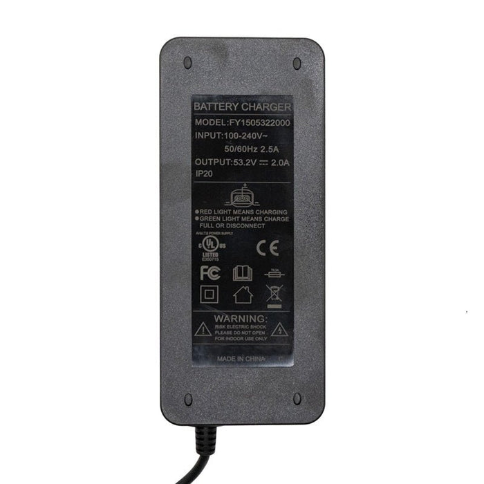 Premium Charger 48V (Output 53,2v) 2A for NIU -Connector SJT-125E - Version 2 - Lifty Electric