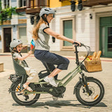 Fiido T3 Family Cargo Electric Bike rider view in Ireland