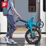 Fiido X 2025 Folding Electric Bike rider view in Ireland
