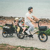 Fiido T3 Max Longtail Cargo Electric Bike detail view in Ireland