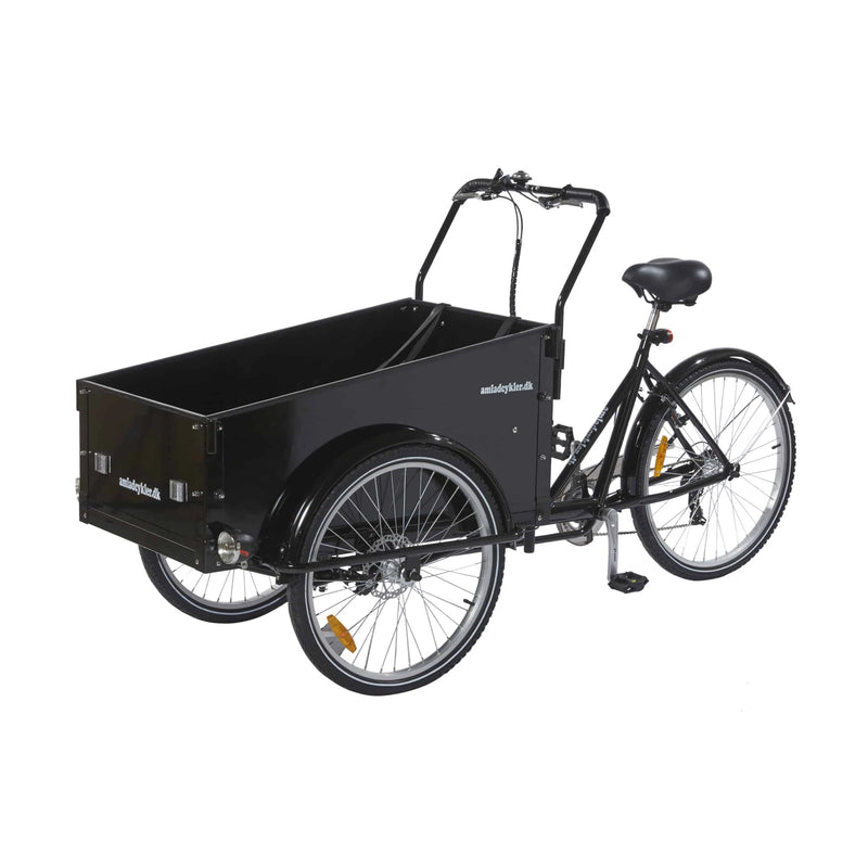 AMLADCYKLER Classic Cargo Bike, full bike on a white background