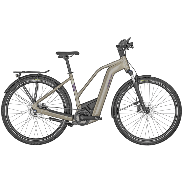 Bergamont E-Horizon Elite 7 Belt Lady Shiny Taupe Brown E-Bike - Lifty Electric