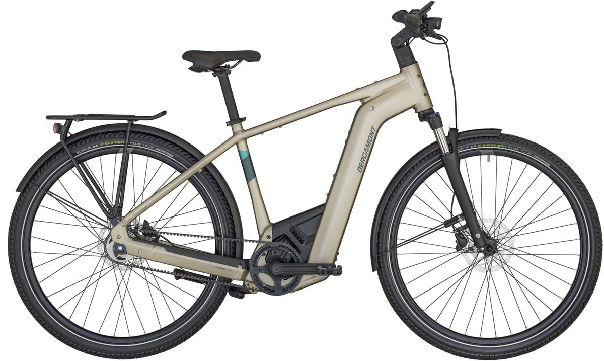 Bergamont E-Horizon Elite Belt Premium Gent Matt Warm Silver E-Bike - Lifty Electric