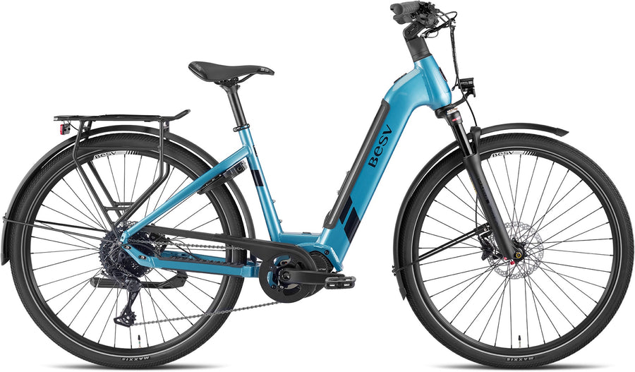 BESV TR 1.2 Low Step Metallic Blue E-Bike - Lifty Electric