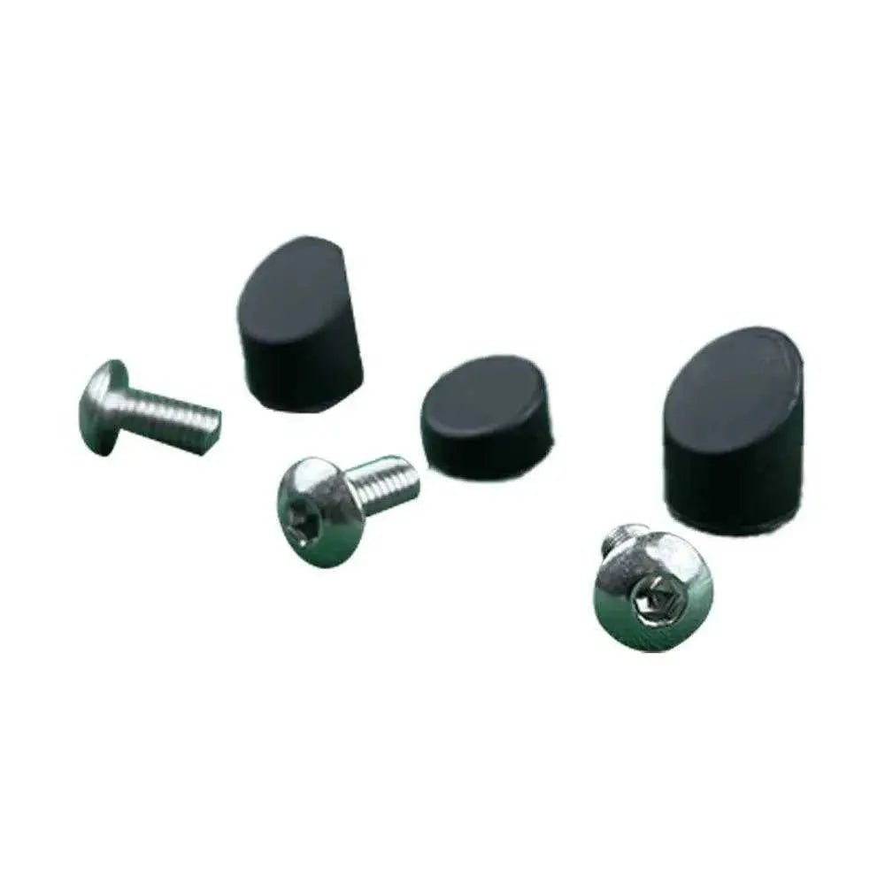 Black Mudguard Caps + 3 Stainless Steel Screws Xiaomi M365 - Lifty Electric