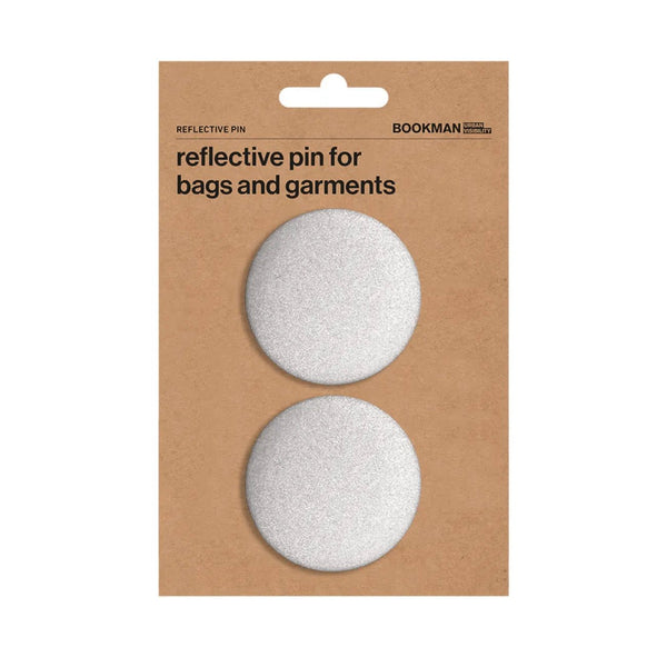 BOOKMAN Reflective Pin, round, silver - Lifty Electric