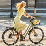 Fiido C700 City Electric Bike rider view in Ireland
