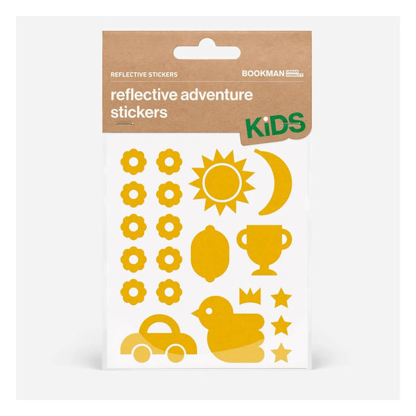 Children’s reflective stickers BOOKMAN Reflective Adventure Stickers, Yellow - Lifty Electric