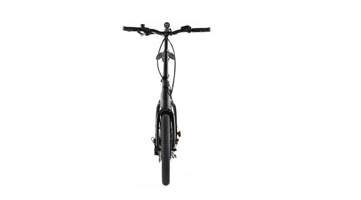 Complete front view of the CUBE Fold Hybrid Comfort 545, including handlebars and front wheel