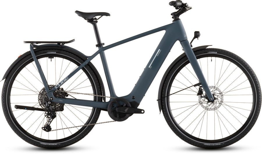 CUBE Kathmandu Hybrid C:62 Pro 400X electric bike in Spectralblue side view