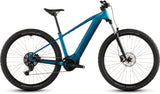 CUBE Reaction Hybrid Performance 600 electric mountain bike in electricblue side view