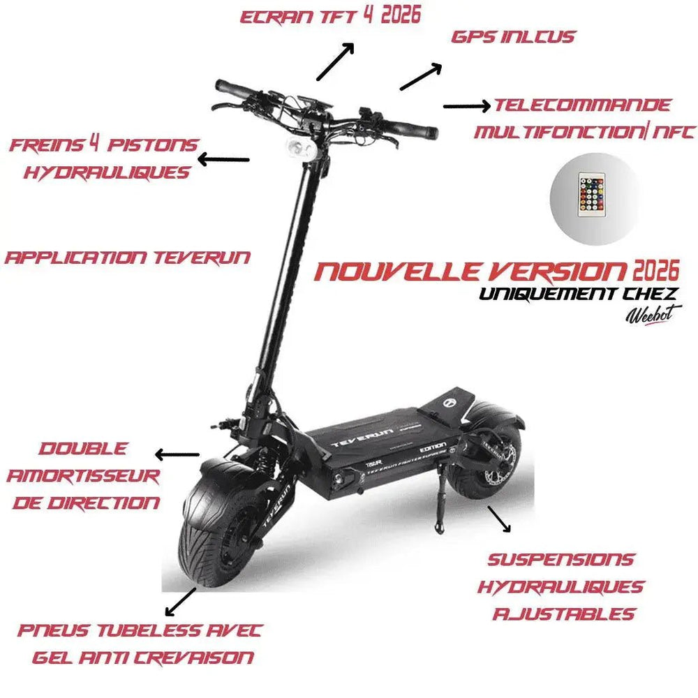 ELECTRIC SCOOTER TEVERUN FIGHTER 7260R EDITION 2025 Battery and Chassis Architecture