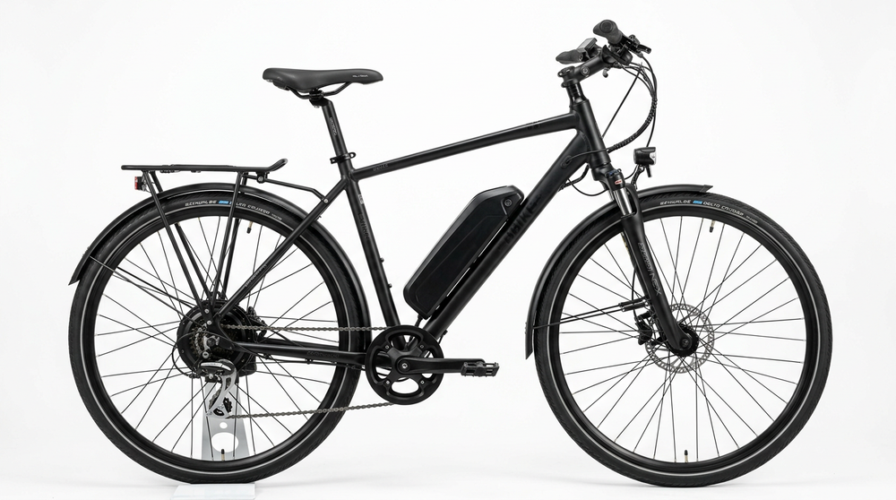 Push bike converted into an electric e-bike with a Bafang conversion kit by Lifty Labs Dublin