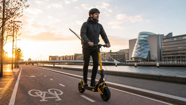 Electric Scooter Commuter in Dublin