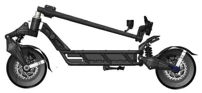 NAMI Blast Max 2 Electric Scooter Battery and Chassis Architecture
