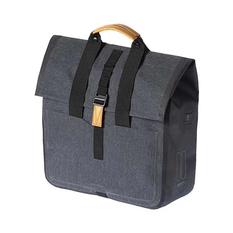Pannier bag BASIL Urban Dry Bicycle Shopper, gray - Lifty Electric