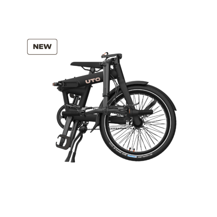 UTO PRO20 NE Folding Bike – Black Onyx – view 1