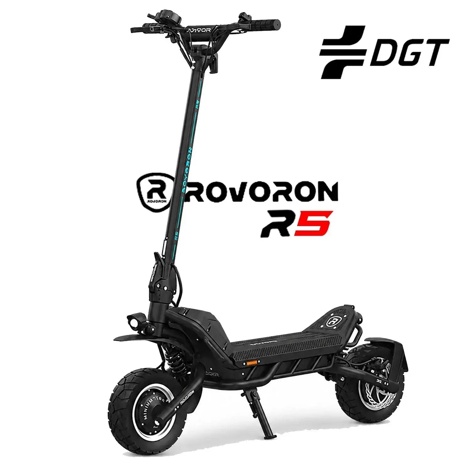 Rovoron R5 electric scooter in black — pre-order at The Lifty Electric Ireland