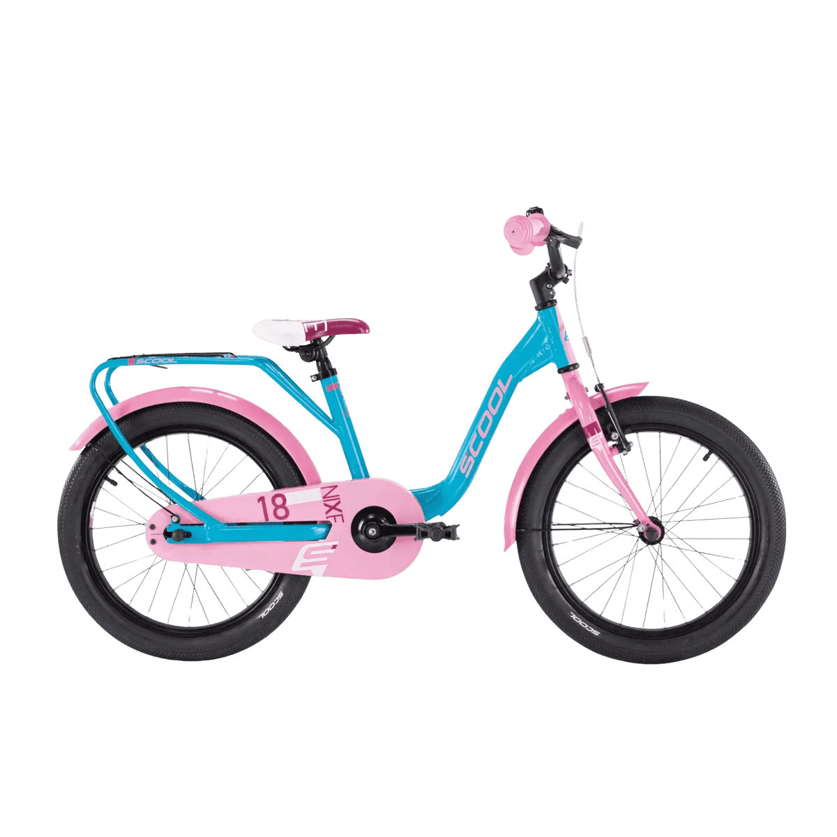S'COOL niXe 18-Inch Kids Bike – Ocean/Pink - Lifty Electric