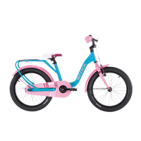 S'COOL niXe 18-Inch Kids Bike – Ocean/Pink