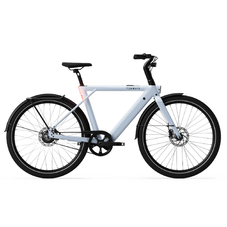 Electric bicycle TENWAYS CGO009, Ice Blue