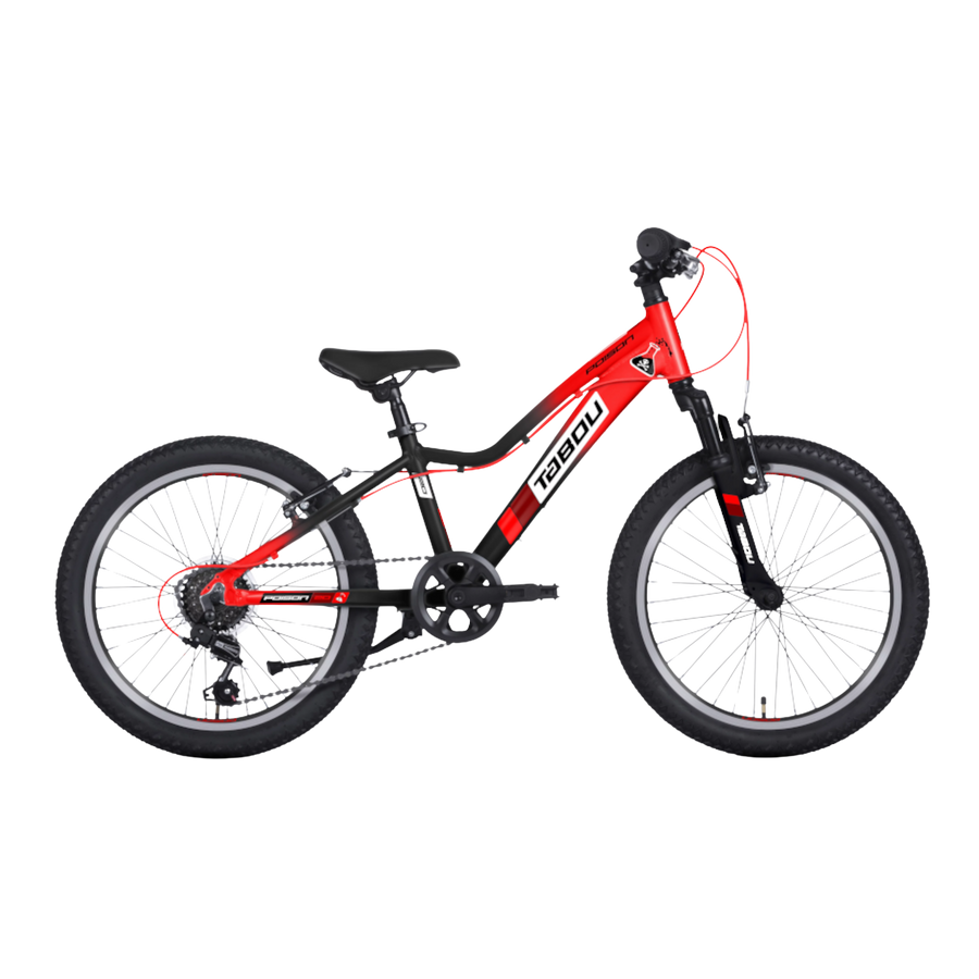 Children's bicycle TABOU Poison 20, red/black