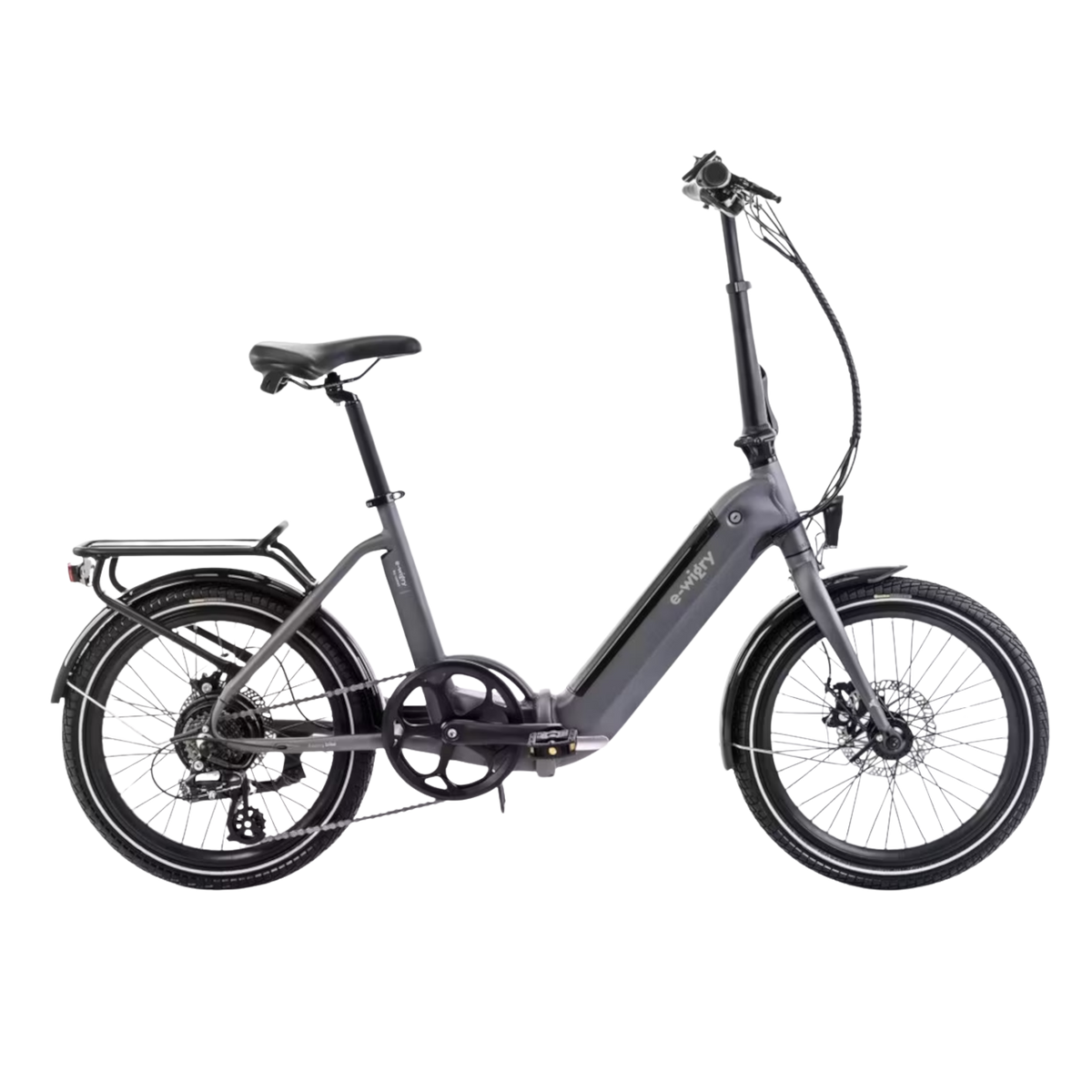 Folding electric bicycle ROMET E-Wigry 1.0, dark gray