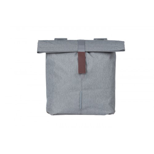 Pannier bag BASIL City double bicycle bag, 28-32 L, gray