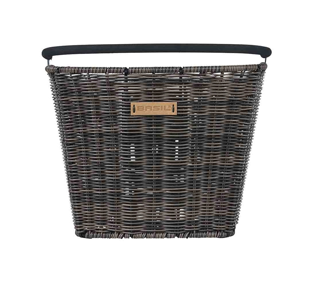 Bicycle front basket Basil Bremen Rattan Look KF, removable