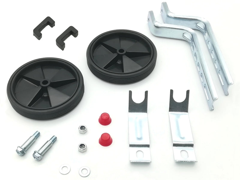 Auxiliary wheels 12-20", black plastic