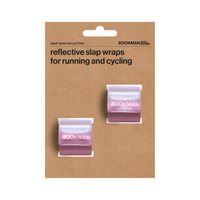 BOOKMAN Reflective Snap Bands for Arm and Leg, pink