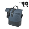 Luggage rack bag BASIL Cove with MIK Hooks, 14-16 L, blue/black