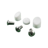 White Mudguard Caps And 3 Stainless Steel Screws Xiaomi M365 & Pro - Lifty Electric
